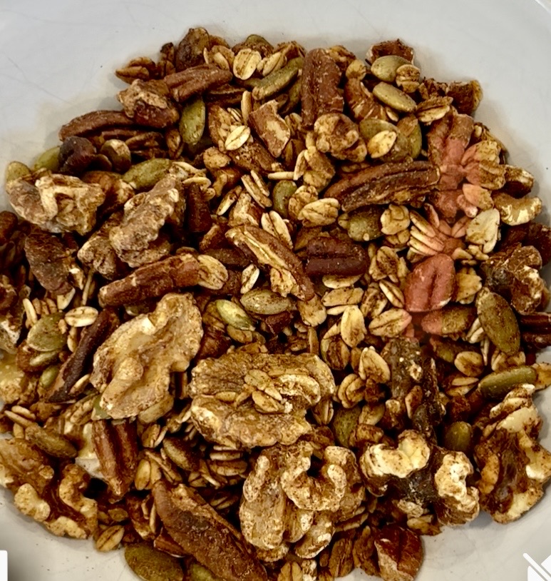 A delish bowl of healthy granola
